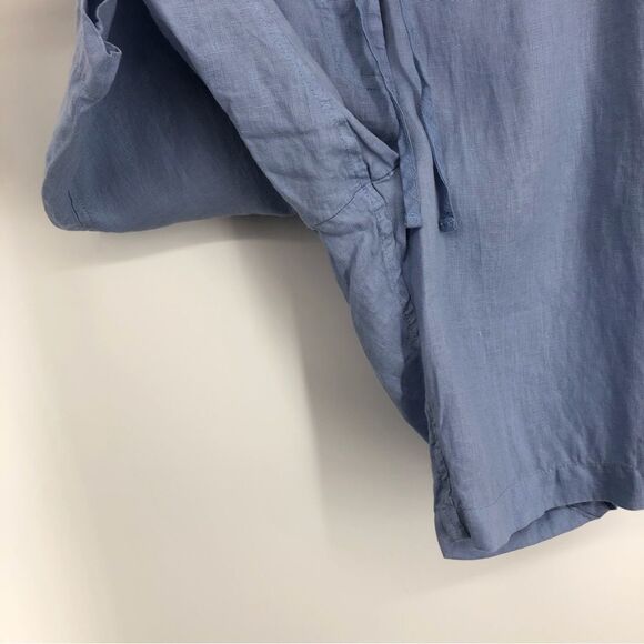 CP Shades Shorts Womens XS 100% Linen Light Blue The Hampton Bermuda Pockets - Picture 4 of 9